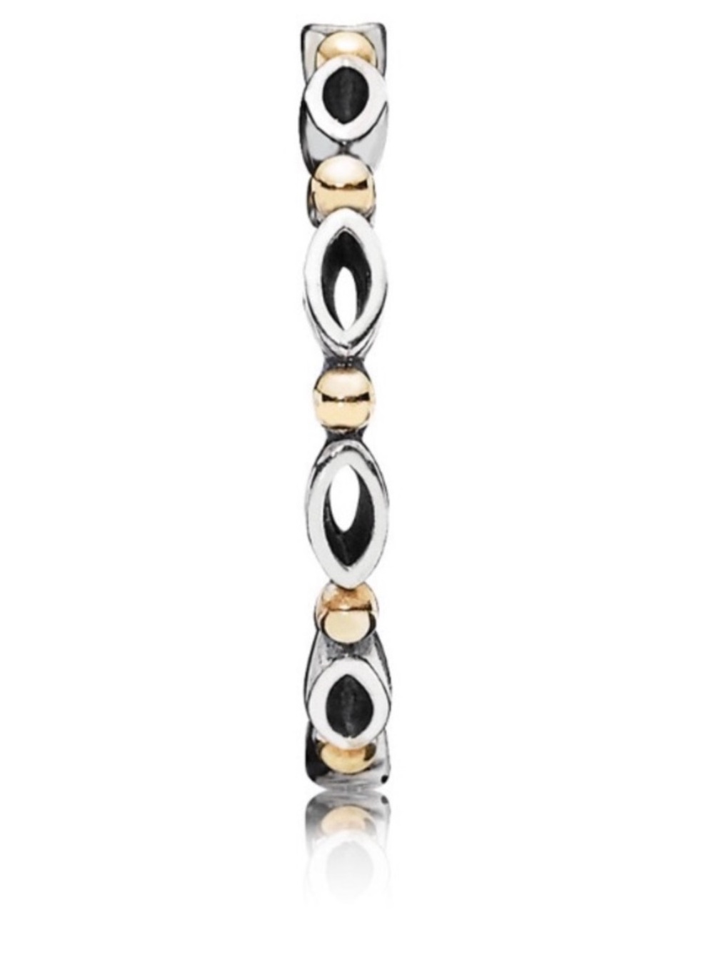 Pandora Two-Tone Silver and Gold ring RETIRED